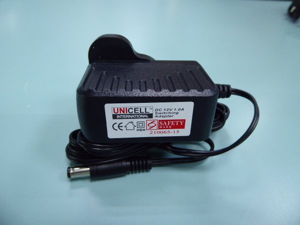 Singapore safety mark 12V 1A ac power adapter