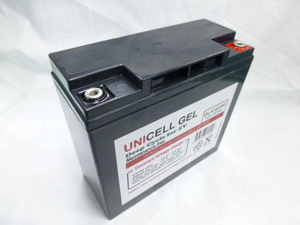 12V 22Ah sealed lead acid AGM battery with flat terminal