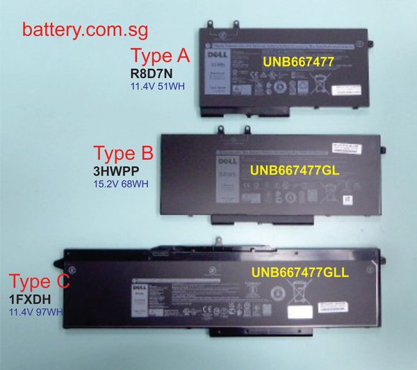 Dell R8D7N battery for Dell Precision 3540 3550 M3540 M3550 Latitude 5400 5410 5500 Inspiron 7590 2 in 17591 2 in 1 7791 2-in-1