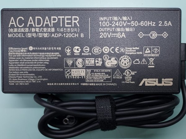 Asus ADP-120CH B 20V 6A 120W charger for for Asus VivoBook Pro 16X OLED M7600QE N7600PC