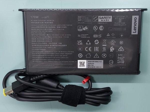 Lenovo 20V 8.5A 170W ac adapter for Lenovo Legion S7 16ARHA7 16IAH7