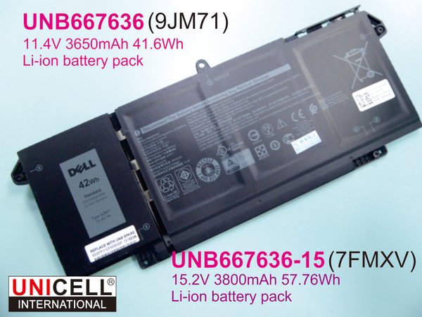 Dell 7FMXV 9JM71 battery for Dell Latitude 5320 7320 7420 7520