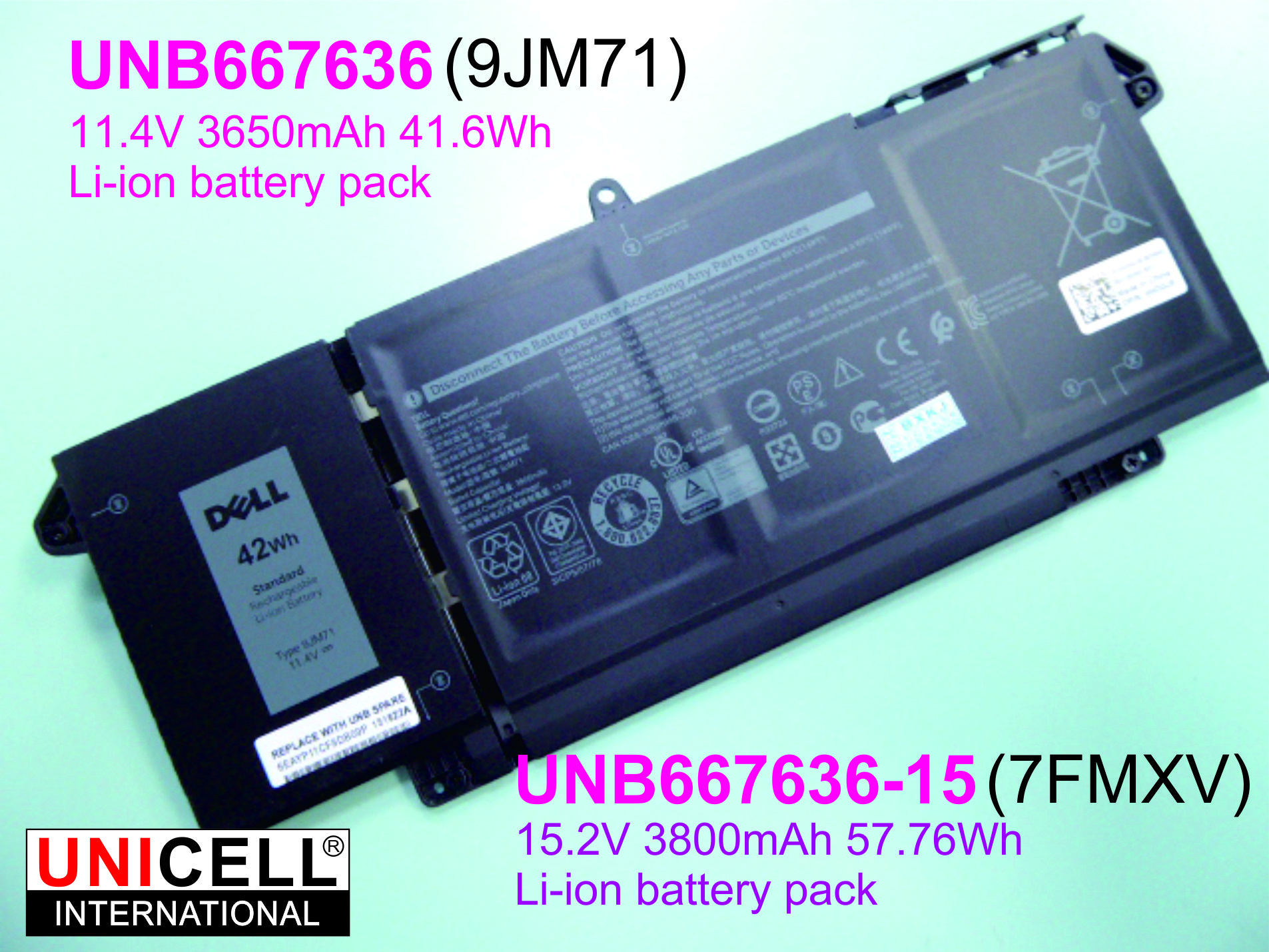 Dell 7FMXV 9JM71 battery for Dell Latitude 5320 7320 7420 7520