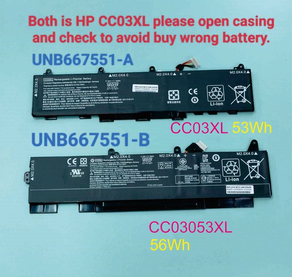 HP CC03XL CC03053XL HSTNN-DB9Q HSTNN-IB9F HSTNN-LB8Q HSTNN-UB8W battery for HP EliteBook 830 835 845 G7 Firefly 14 G7 15 G7
