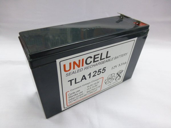 12V 5.5Ah sealed lead acid battery