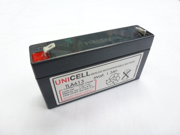6V 1.3Ah sealed lead acid battery