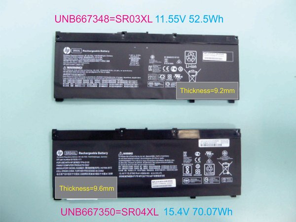 HP SR03XL HSTNN-IB8L battery for Hp Envy X360 15-CN0003CA 15-CN0007NX Pavilion 15-cx0056WM 15-CX0058WM