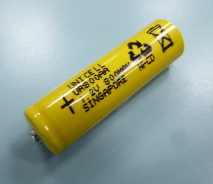 1.2V AA size flat top ni-cd battery