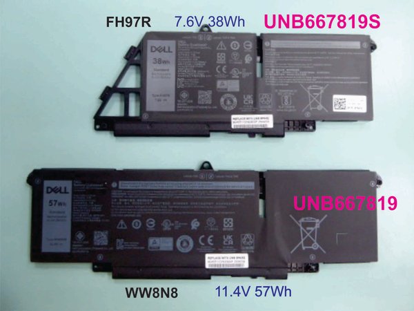 Dell 76KVG 599M7 FH97R battery for Dell Latitude 7340 7350 7440 7450 7640 7650 2-in-1