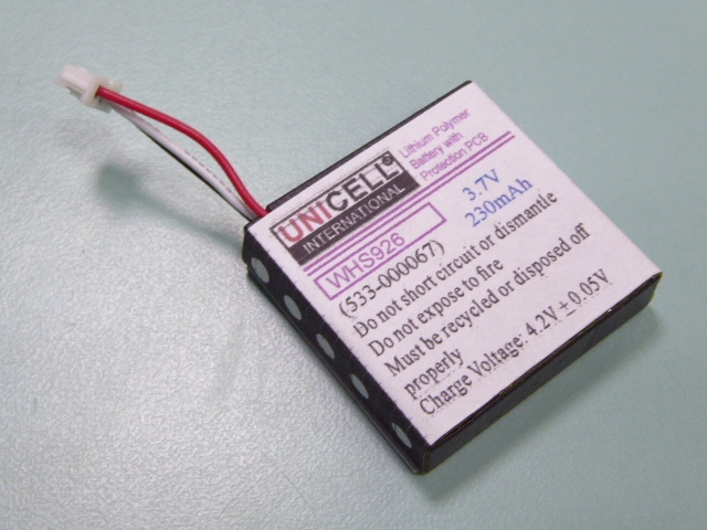 Batteria TECHTEK 230mAh Per Logitech H800 – Sostituzione Li-Polymer 3.7V, Compatibile Con 533-000067 E AHB472625PST