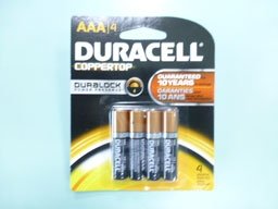 DUAAA/4 ( Duracell MN2400 AAA battery )