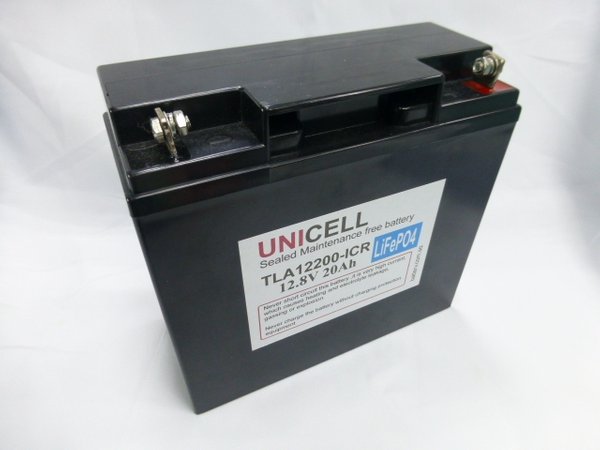 UNICELL 12V 20Ah LiFePO4 Battery - Rechargeable 