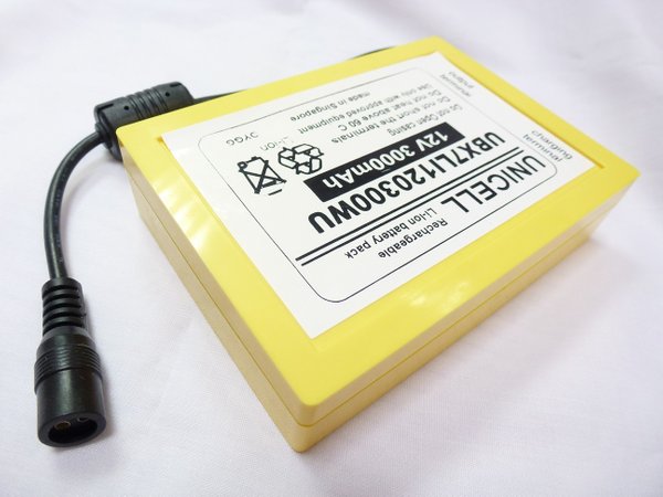 12V 3.0Ah 3000mAh Li-ion battery pack bank