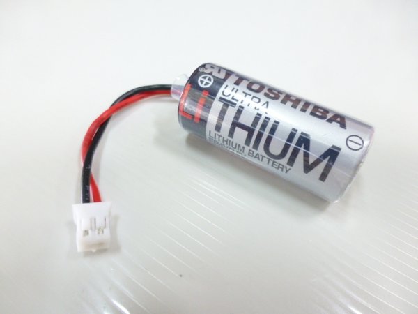 Toshiba ER4V 3.6V ULTRA Lithium battery with 2 pin white connector 