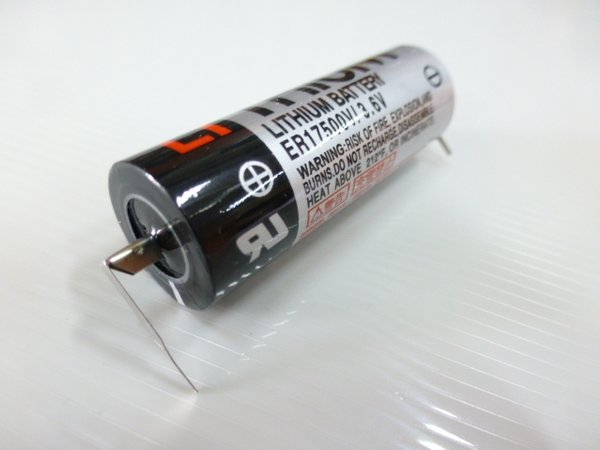 Toshiba ER17500VP 3.6V Lithium battery with pin terminal