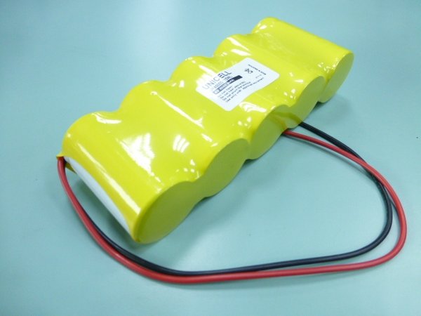 6V 5000mAh emergency light battery pack with two cable