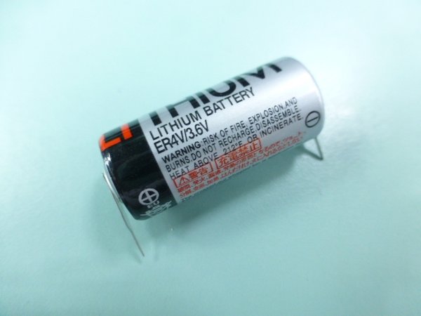 Toshiba ER4V/3.6V battery with solder pin