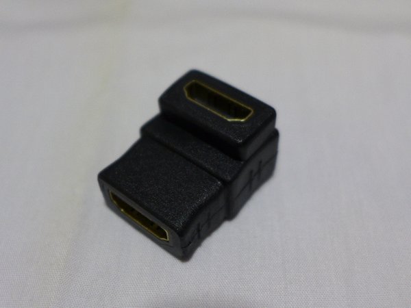 HDMI Female to Female 90-degree connector