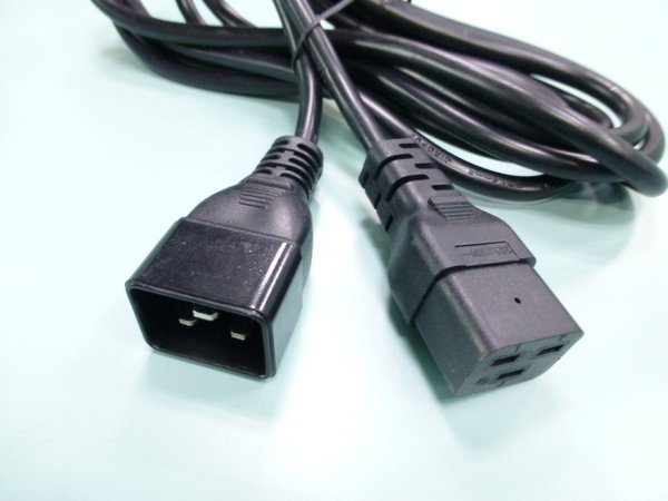 C19 to C20 moulded ac power cord