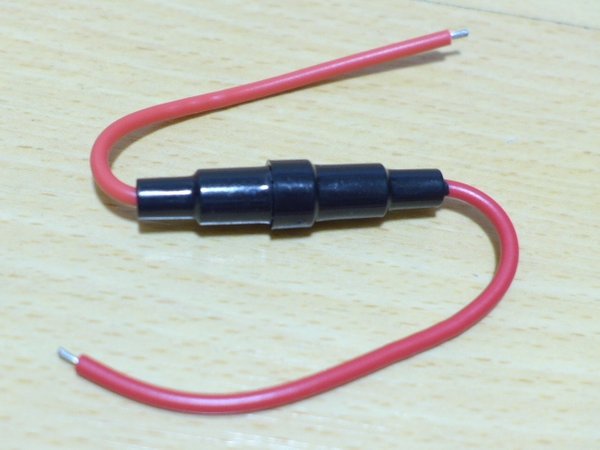 5x20 mm fuse holder with inline wire