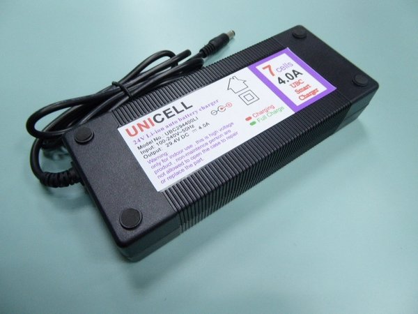 29.4V 4A battery charger for 7 cells li-ion battery pack