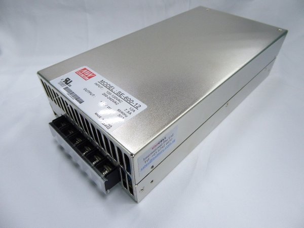 MW Mean Well SE-600-12 12V 50A metal frame Power Supply