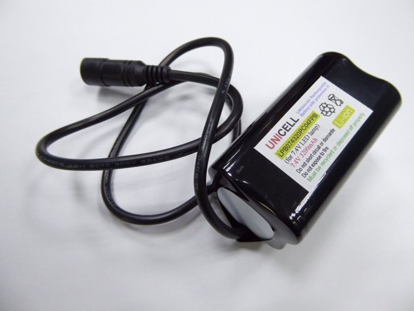 7.4V 18650 2S2P rechargeable Li-ion battery pack