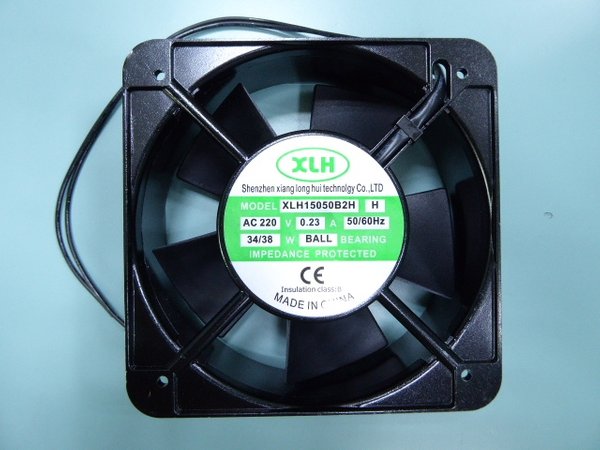 220V AC cooling fan with ball bearing 150x150x50 mm