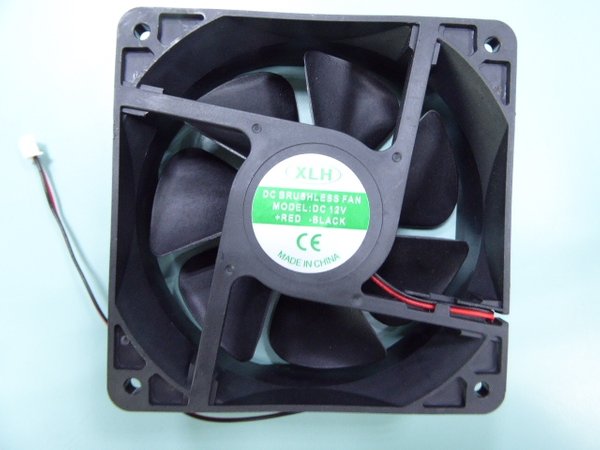 24V DC cooling fan with ball bearing 120x120x38 mm