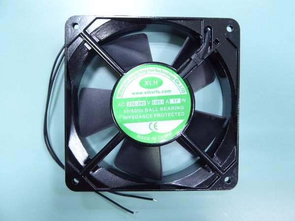 220V AC cooling fan with ball bearing 120x120x25 mm