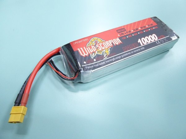 11.1V 10000mAh 25C Li-po battery with connector