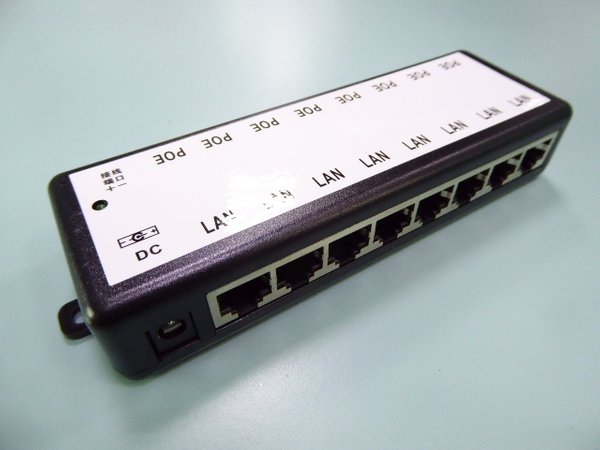 8 LAN ports Power over Ethernet Poe Module Injector