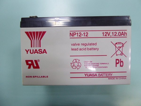 Yuasa NP 12-12 12V 12Ah sealed lead acid battery