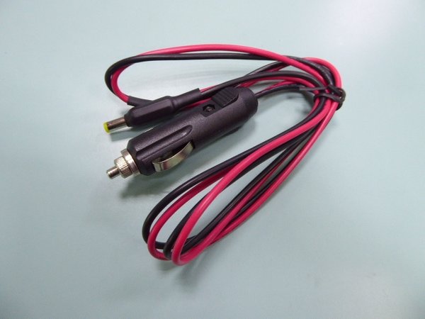 12V or 24V Car Cigarette plug cable to 5.5x2.1 mm DC plug