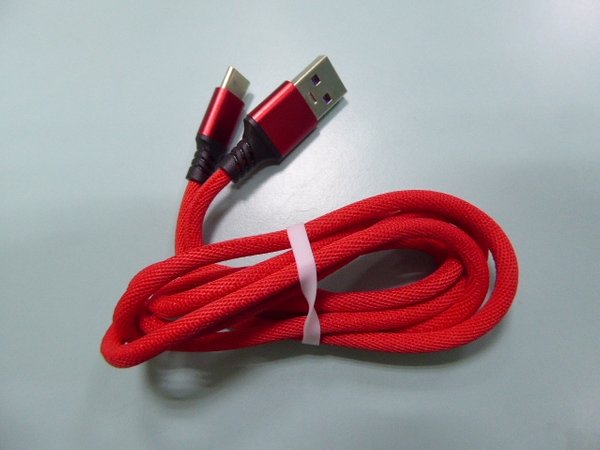5 Amp Ultra-fast Charging cable with type C plug