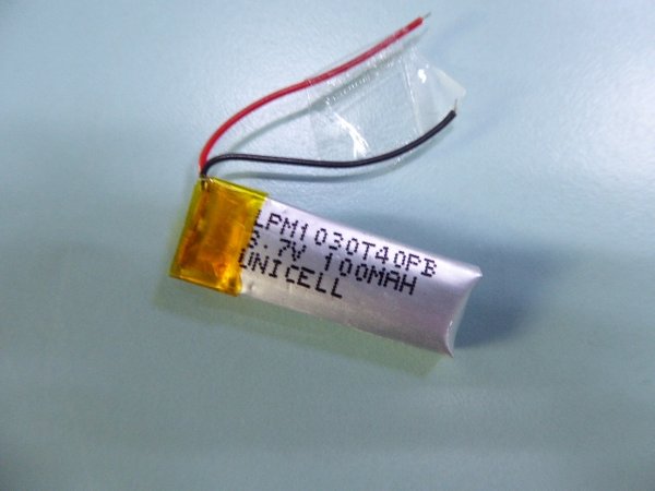 401030 3.7V 110mAh Lithium polymer battery with protection PCM