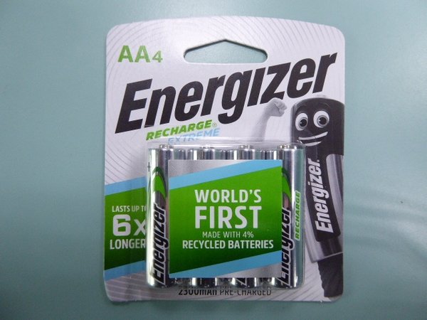 Energizer recharge Extreme AA4 NH15EBP4 battery