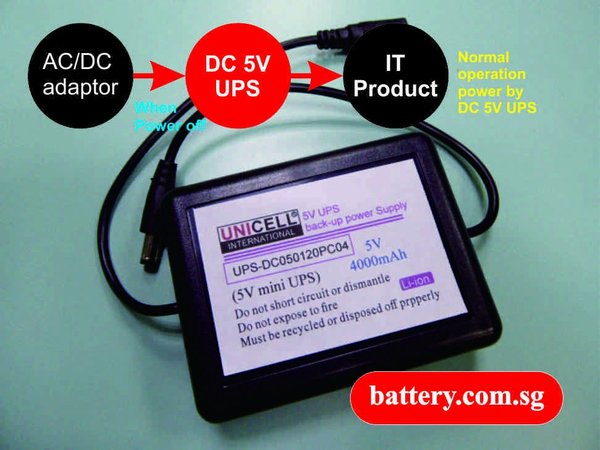 DC 5V 4000mAh UPS uninterruptible power supply