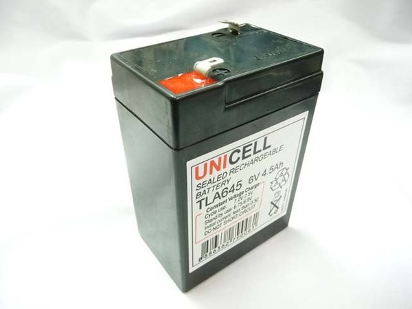 6V 4.5Ah sealed lead acid battery