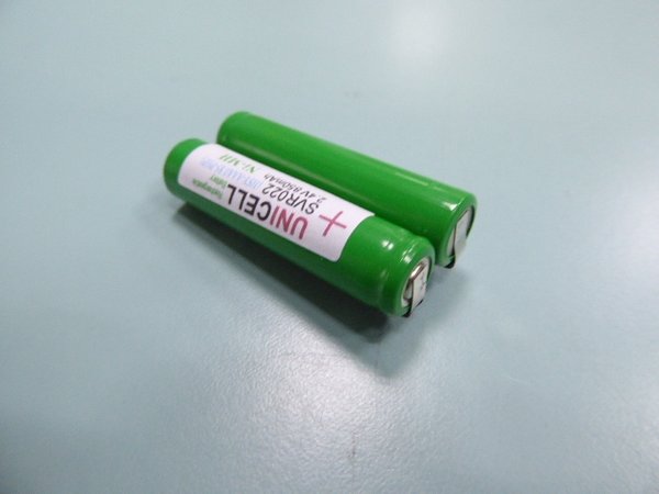 2.4V AAA ni-mh rechargeable battery with welding 3mm tabs for Philips Braun electric shaver razor toothbrush trimmer