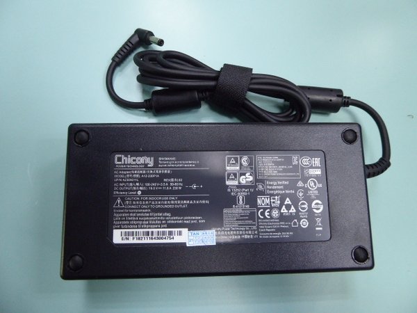 Original Chicony A12-230P1A ac adapter for MSI GT72 WT72 MS-1781GT80 MS-1812 gaming laptop charger