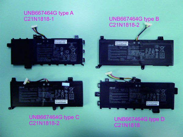 Asus C21N1818-1 battery for Asus VivoBook 14 F412DA F412FA F412UA X412DA X412DK X412FA X412FJ X412UA X412UF